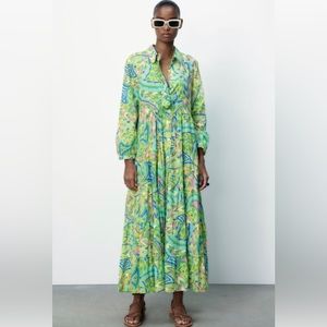 Zara Printed Dress 👗